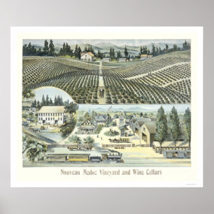 Nouveau Medoc Vineyard and Wine Cellars Poster