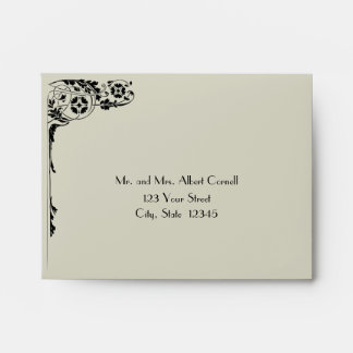 Nouveau Monogram A2 Response Envelope