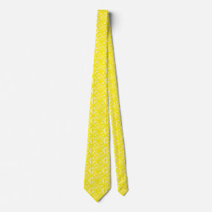 Nouveau - Mushroom Abstract - Sunburst Yellow Tie