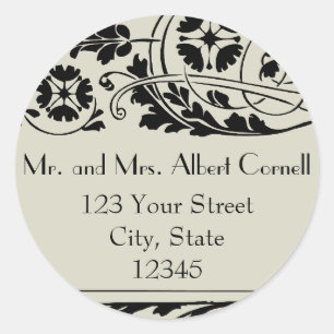 Nouveau Return Address Envelope Seal