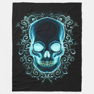 Nouveau Skull Fleece Blanket