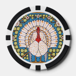 Nouveau Thanksgiving Turkey Banner Poker Chips