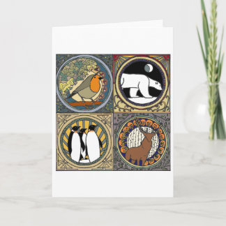 Nouveau Winter Holiday Card