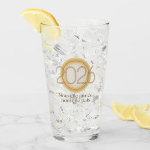 Nouvelle année, nouvelle paix glass
