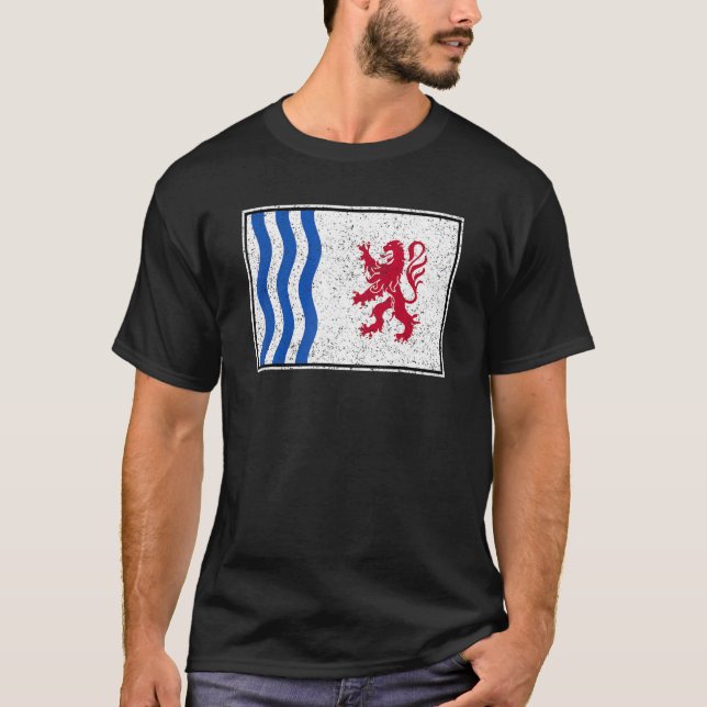 NOUVELLE-AQUITAINE FLAG SOUTHWEST FRANCE T-Shirt (Front)