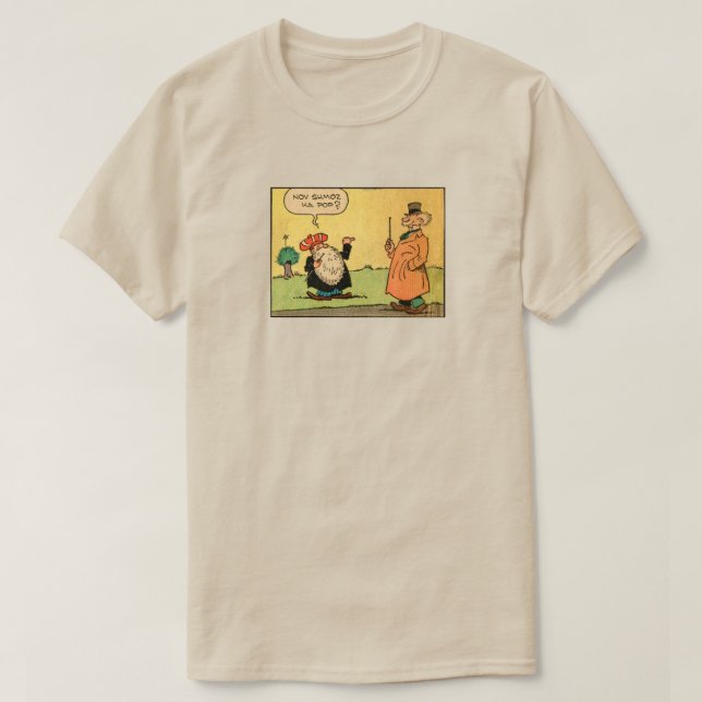 "Nov Shmoz Ka Pop?" Hitchhiker Shirt (Design Front)