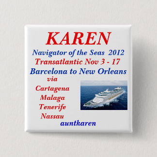 nov TA 2012 Nav 15 Cm Square Badge