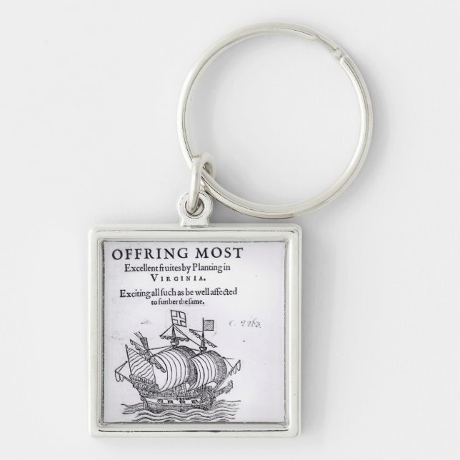Nova Britannia. Offring Most Excellent Fruites Key Ring (Front)