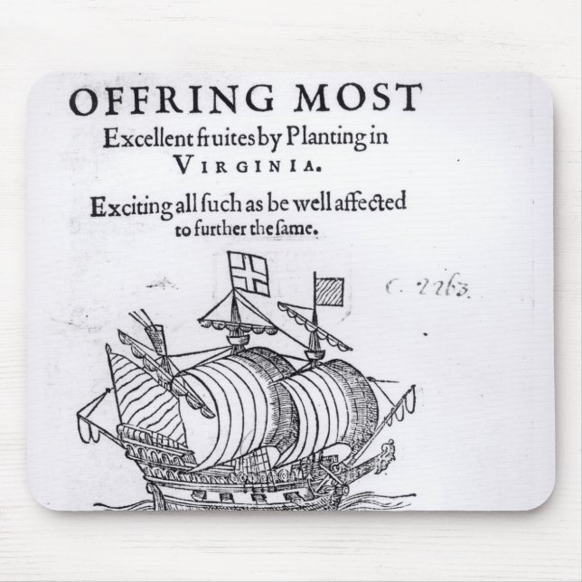 Nova Britannia. Offring Most Excellent Fruites Mouse Mat (Front)