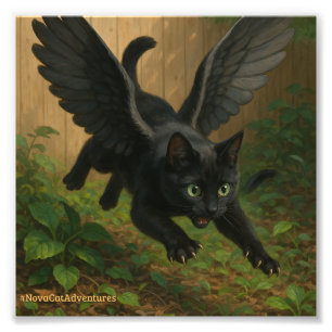 Nova Cat Adventures – Winged Nova v1 Photo Print