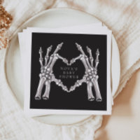 NOVA Halloween Skeleton Heart Hands Baby Shower