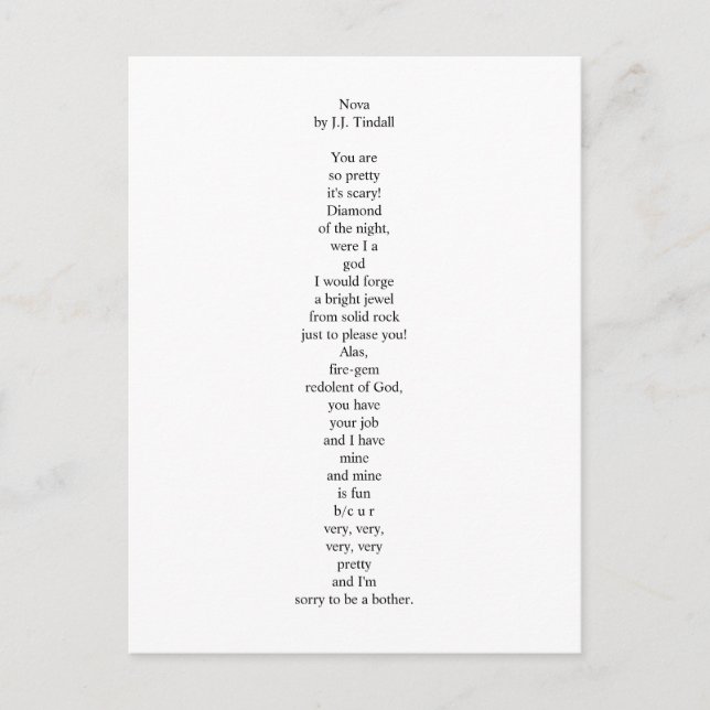 Nova Postcard (Front)