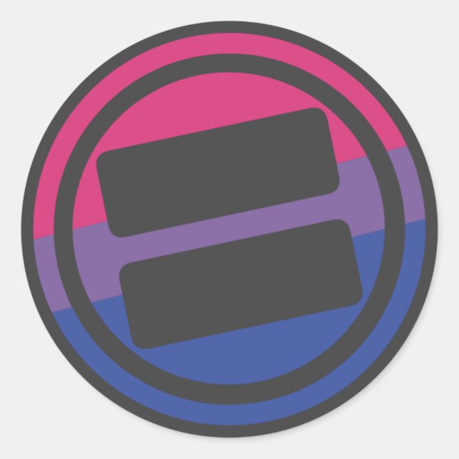 NOVA Pride Bisexual Logo - Round Classic Round Sticker (Front)