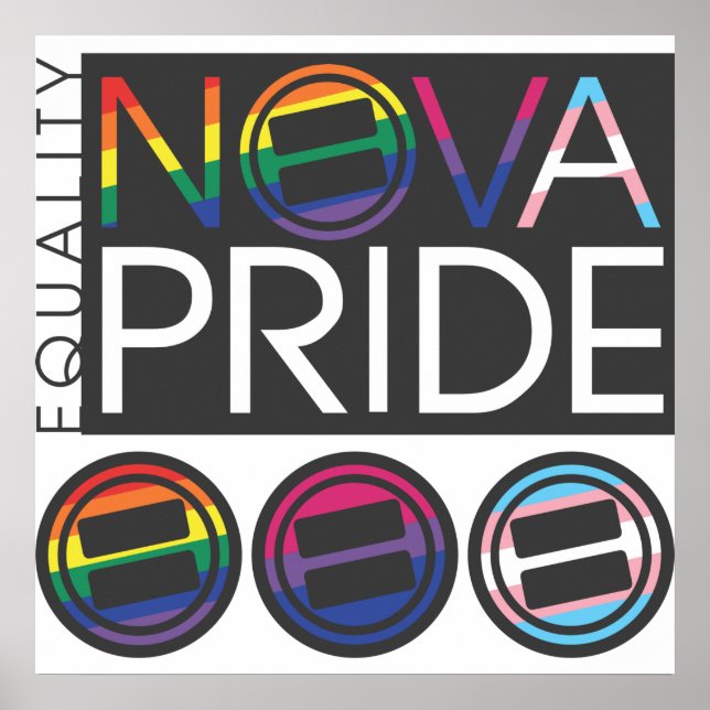 NOVA Pride Combo Logo Poster (Front)