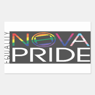 NOVA Pride Logo - Rectangle Rectangular Sticker