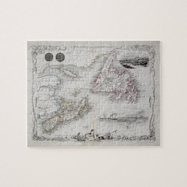 Nova Scotia and Newfoundland, from a Series of Wor Jigsaw Puzzle (Horizontal)