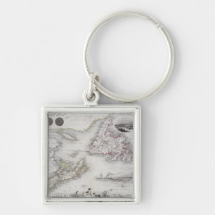 Nova Scotia and Newfoundland, from a Series of Wor Key Ring