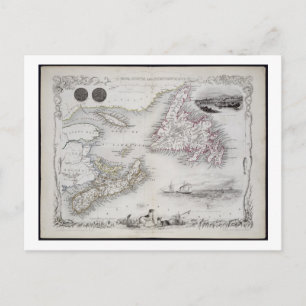 Nova Scotia and Newfoundland, from a Series of Wor Postcard