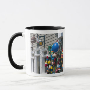 Nova Scotia, Canada. Buoy shop in  Blue Rocks in Mug
