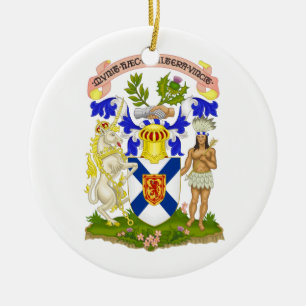 Nova Scotia (Canada) Coat of Arms Ceramic Tree Decoration