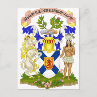 Nova Scotia (Canada) Coat of Arms Postcard