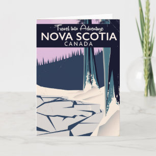 Nova Scotia, Canada holiday travel poster.