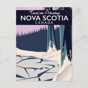 Nova Scotia, Canada holiday travel poster.