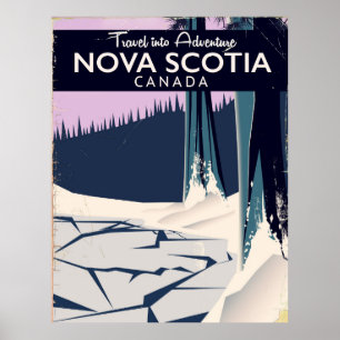 Nova Scotia, Canada holiday travel poster. Poster