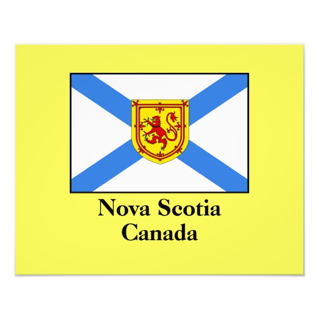 Nova Scotia Canada, labelled, Photo Print (Front)