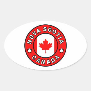 Nova Scotia Canada Oval Sticker