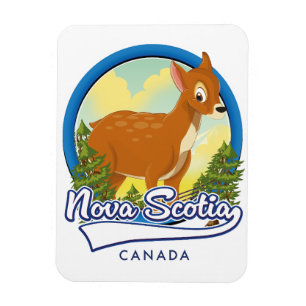 Nova Scotia Canada travel logo Magnet