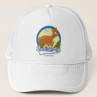 Nova Scotia Canada travel logo Trucker Hat