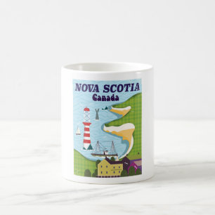 Nova Scotia Canada Vintage Travel poster Coffee Mug
