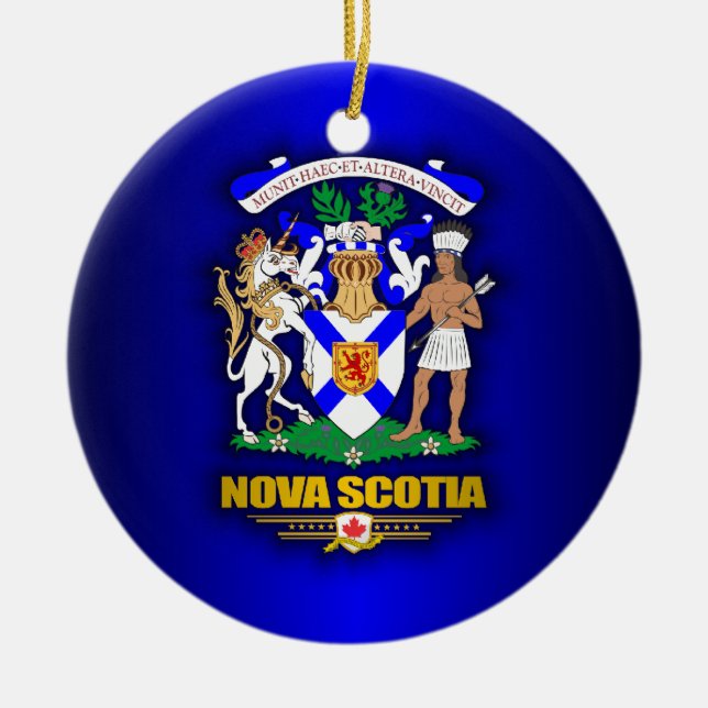 Nova Scotia COA Ceramic Tree Decoration (Front)