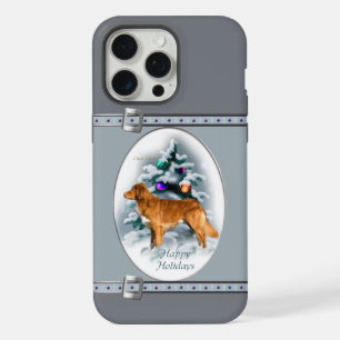 Nova Scotia Duck Toller Blue Christmas Holidays iPhone 15 Pro Max Case