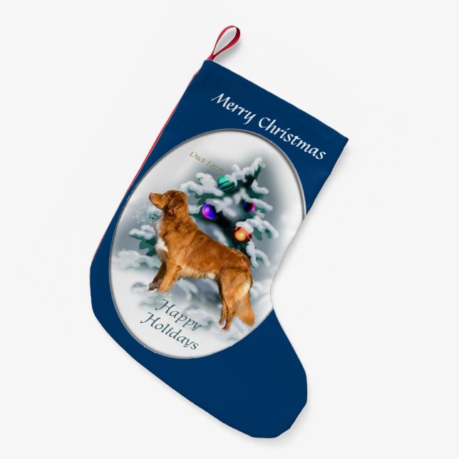 Nova Scotia Duck Toller Christmas Small Christmas Stocking (Front (Hanging))