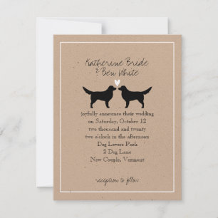 Nova Scotia Duck Tollers Wedding Invitation