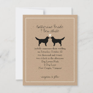Nova Scotia Duck Tollers Wedding Invitation