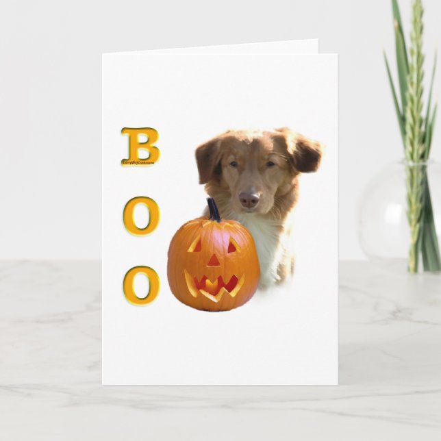 Nova Scotia Duck Tolling Boo Card (Front)