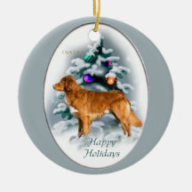 Duck toller christmas ornament clearance