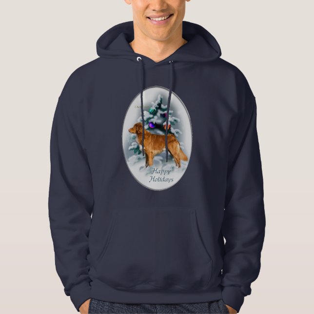 Nova Scotia Duck Tolling Retriever Christmas Gifts Hoodie (Front)