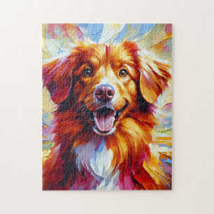 Nova Scotia Duck Tolling Retriever Dog Jigsaw Puzzle