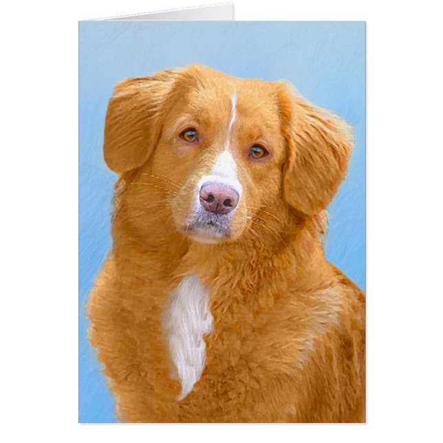 Nova Scotia Duck Tolling Retriever Dog Painting (Front)