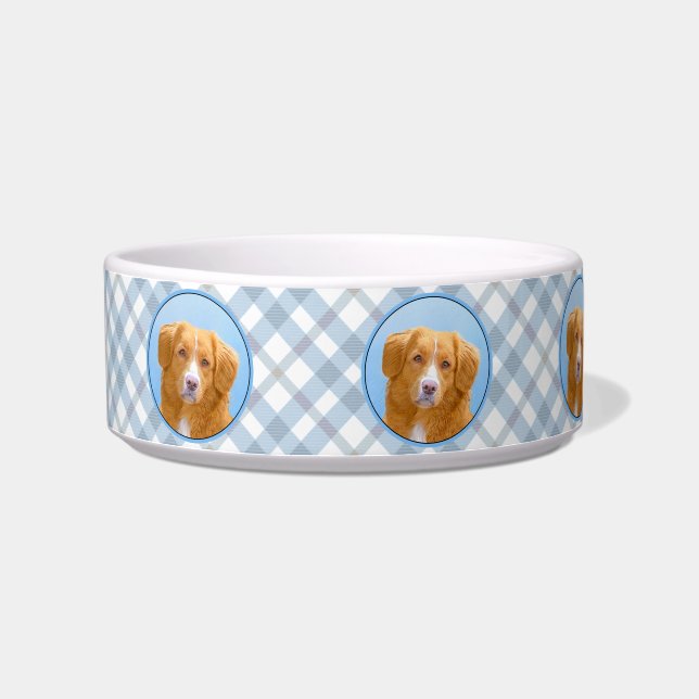 Nova Scotia Duck Tolling Retriever Dog Painting Bowl (Left)