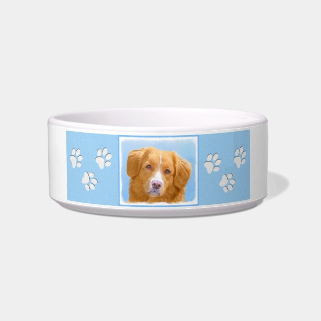 Nova Scotia Duck Tolling Retriever Dog Painting Bowl (Right)