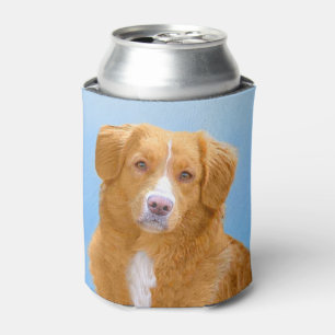Nova Scotia Duck Tolling Retriever Dog Painting Can Cooler