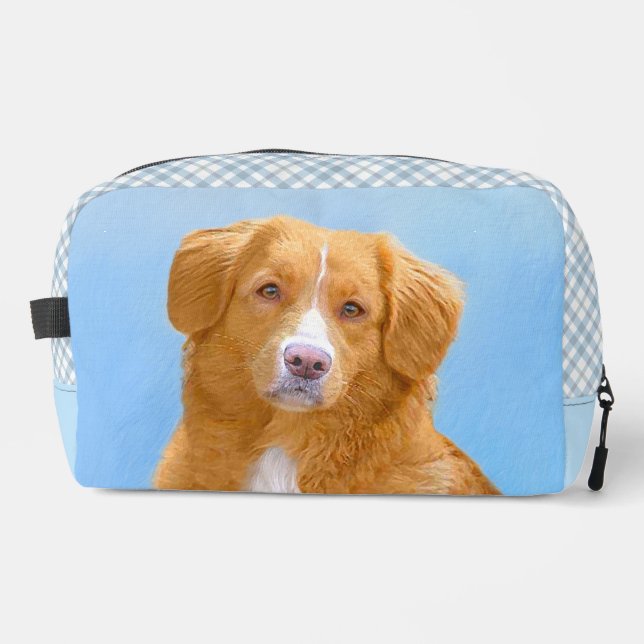 Nova Scotia Duck Tolling Retriever Dog Painting Dopp Kit (Front)