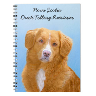 Nova Scotia Duck Tolling Retriever Dog Painting Notebook