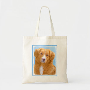 Nova Scotia Duck Tolling Retriever Dog Painting Tote Bag