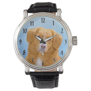 Nova Scotia Duck Tolling Retriever Dog Painting Watch